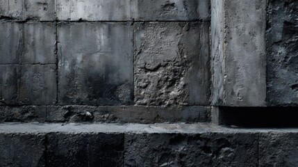 Obraz premium Dark grunge concrete wall texture background