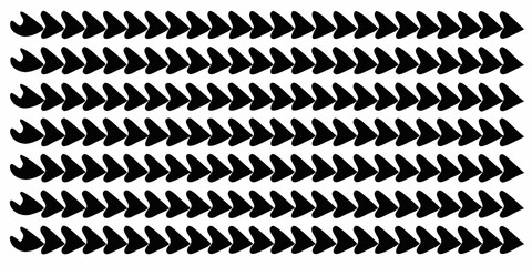 A repeating pattern of black arrow shapes against a white background