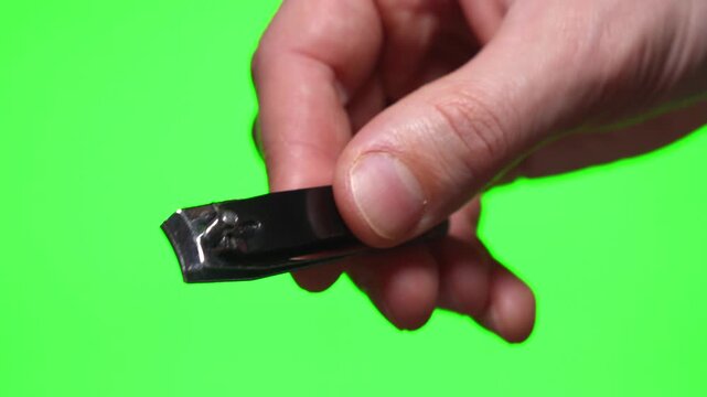 Nail care.
Manicure nippers for manicure care.
Manicure tool on an isolated background.