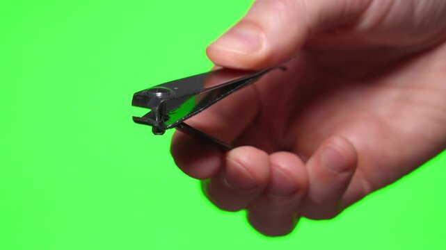 Nail care.
Manicure nippers for manicure care.
Manicure tool on an isolated background.