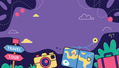 Obraz premium Travel and Tourism Concept Background