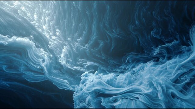 Blue Water Wave Abstract Texture