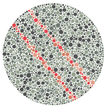 nteractive Double Wavy Line Color Blind Test for Preschool Children

Description: A child-friendly color vision test featuring two wavy lines hidden in a dot matrix, encouraging kids to follow th