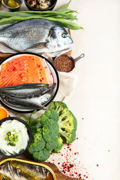 Variety food rich in Omega-3.