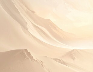 Soft Sand Dunes Under Diffused Light at Dawn or Dusk
