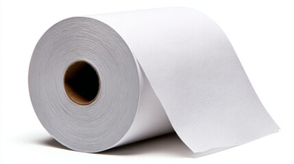 Fototapeta premium Roll of White Paper for Crafting, Printing, and Art Projects