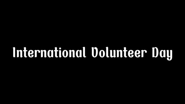 Celebrating International Volunteer Day A Global Movement of Giving Back and Community Impact