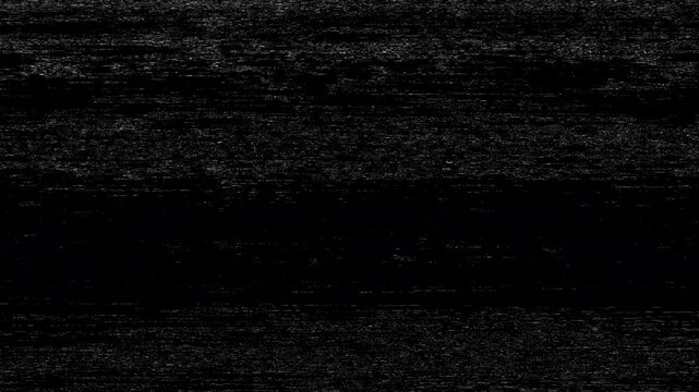 Analog vhs static noise overlay with signal interference distortion