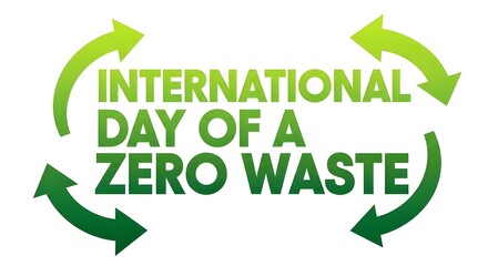 International Day of Zero Waste logo with recycling arrows