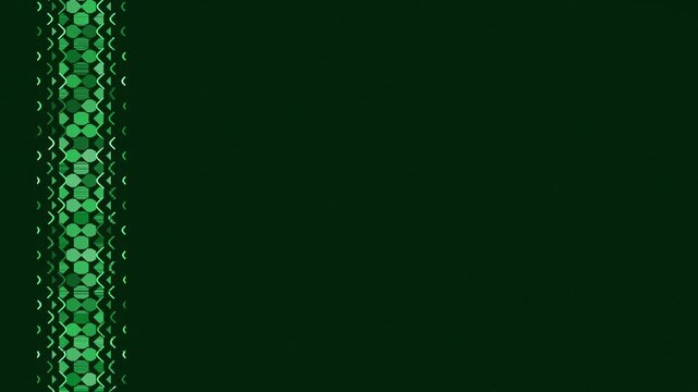 Abstract Dark Green Pattern Visual in Subtle Repeating Border