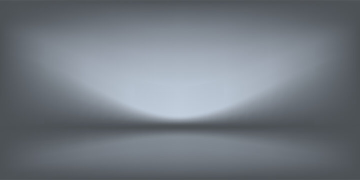 Red studio background. Abstract limbo podium studio room. Dark red gradient wall floor and spotlight scene.  Vector ilustration