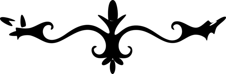 Black ornamental border vector