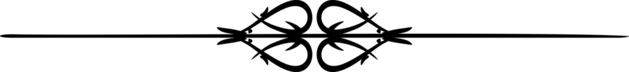 Vector decorative line element