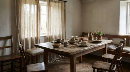 Serene bedroom interior featuring wabi sabi decor elements for a peaceful retreat