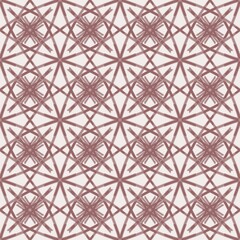 Terracotta Starburst Geometric Lattice seamless pattern