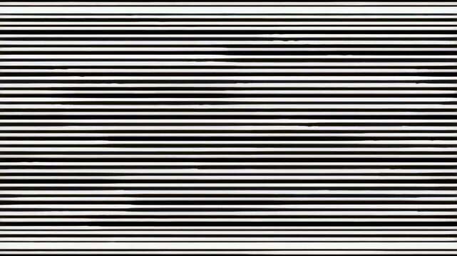 Abstract black and white striped pattern creating a sense of movement and depth. Ideal for backgrounds, graphic design, and artistic projects