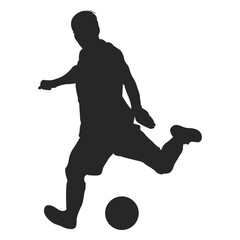 Soccer player kicking ball 1 © Vexels