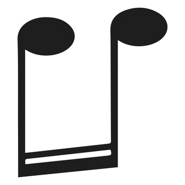 Sixteenth note upside down