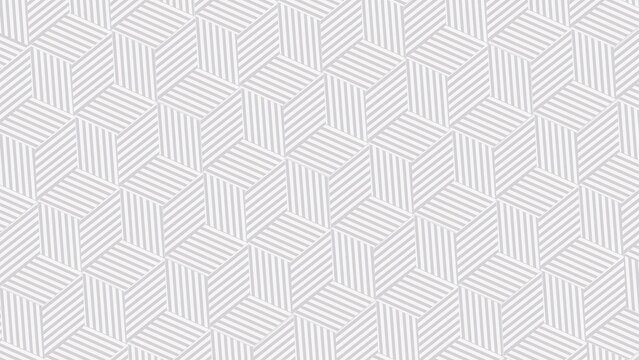 Patterned Geometric Background with Light Grey Cube Shapes