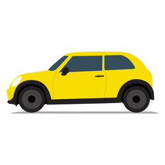 Fototapeta premium City car side view