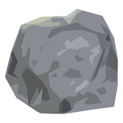 Stone boulder illustration © Vexels