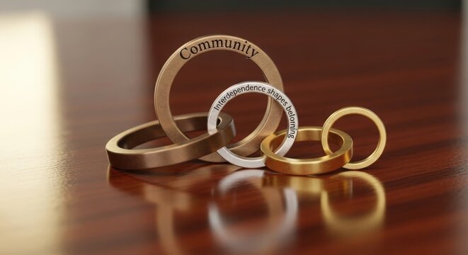 Interlocking Rings Representing Community and Connection