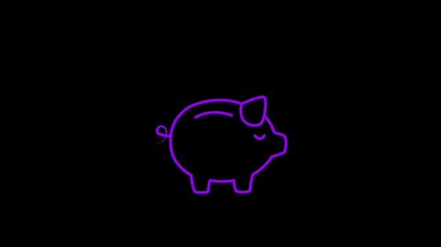 piggy bank business standing on a pile of coins concept. Concept of financial literacy, banking security, pension.