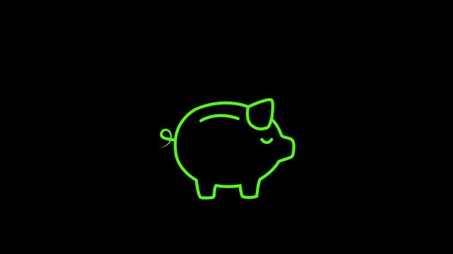 piggy bank business standing on a pile of coins concept. Concept of financial literacy, banking security, pension.