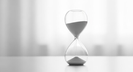 Time Passing Through Glass Hourglass
