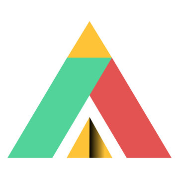 Pyramid triangle parallelogram trapezium apex flat