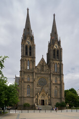 Obraz premium The Church of St Ludmila in Prague, Czech Republic