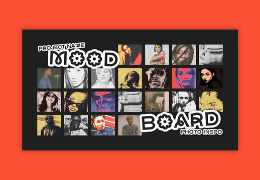 Simple Photo Moodboard Layout