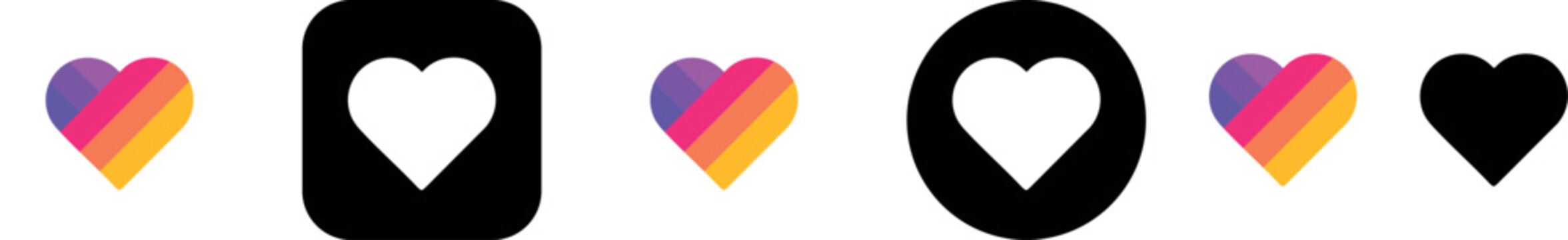 Likee App Logo Collection Editable SVG and Transparent PNG Bundle for Creative Use