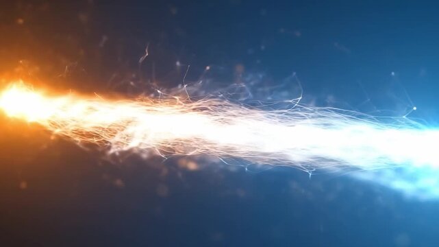 Energy and Fusion: An abstract visualization showcasing the powerful convergence of energies, with a dynamic display of light and particles.