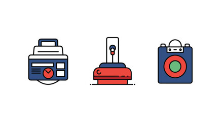 Obraz premium Export Line art vector set dynamic modern style