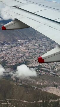 Mountainous Ecuadorian Terrain Taking Off From Quito International Airport (Quito, Ecuador)
