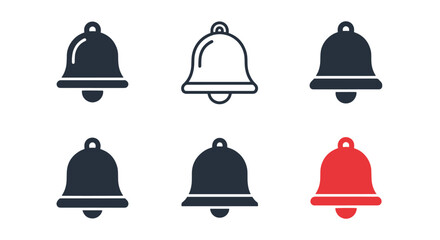 Notification Bell modern abstract color vector