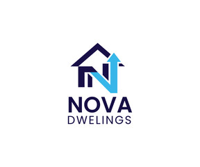 Fototapeta premium Modern Pre-Construction Housing Logo for Millennials – Premium Location Real Estate Branding