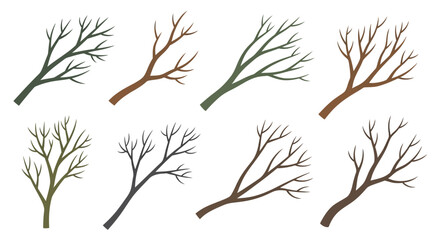 Obraz premium Bare Tree Branches Collection.
