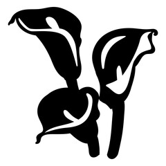 Stalk stem petal flower detailed silhouette © Vexels