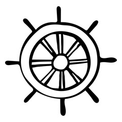 Stroke boat rudder © Vexels