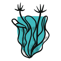 Ocean blue reef plant © Vexels