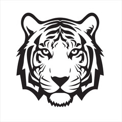 tiger head silhouette © Mun