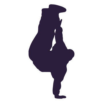 Dancer dubstep silhouette
