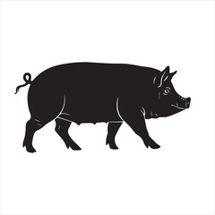 Obraz premium Wild Boar Animal Icon