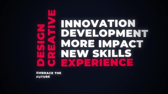 Cinematic Digital Typography Wave Animation 4K Seamless Loop