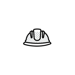 Fototapeta premium Industrial Protective Headgear Safety Helmet Outline