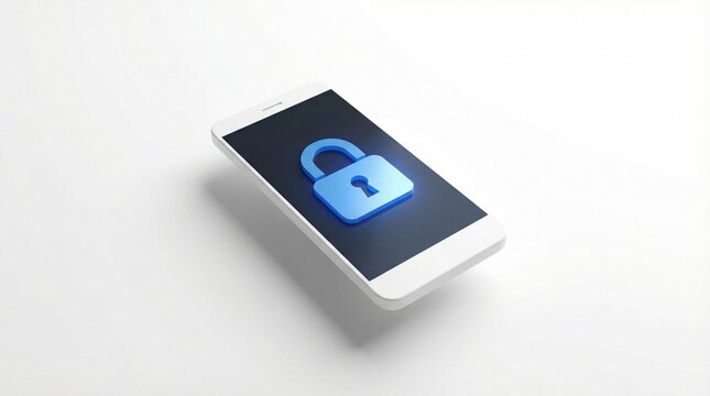 Mobile Security, Smartphone Protection, Digital Privacy, Cyber Safety Concept