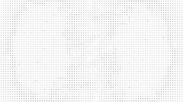 Subtle, abstract gray dots creating a moving halftone pattern animation on a clean white background