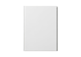Fototapeta premium A blank white sheet of paper with a subtle shadow on a plain background isolated on transparent background